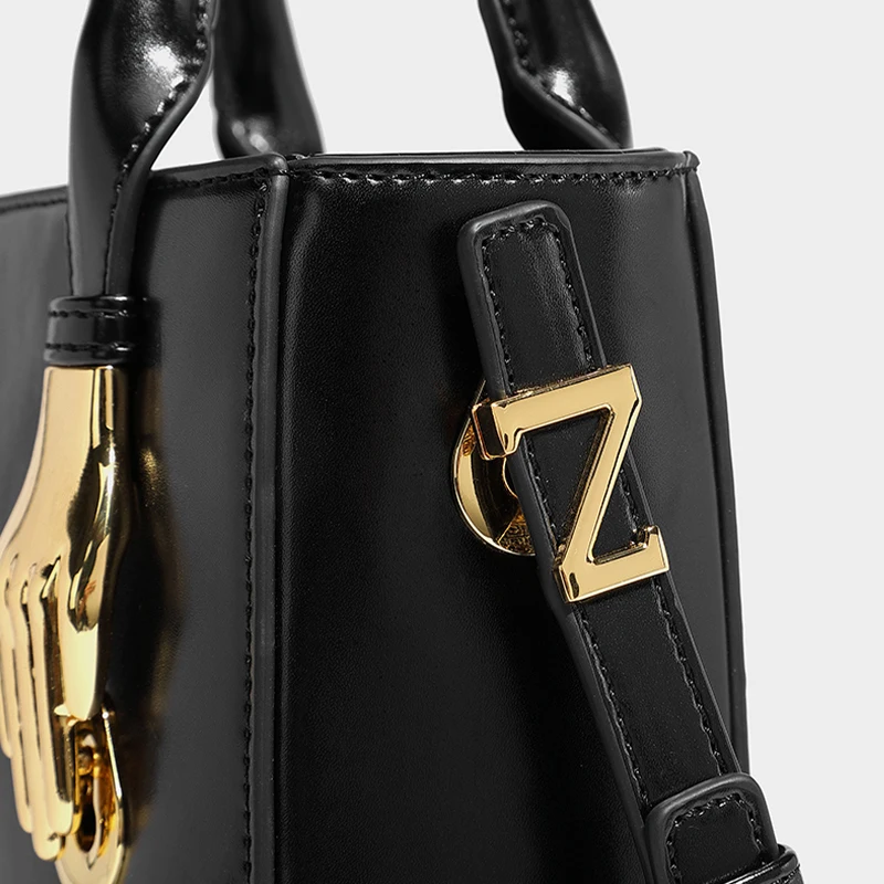 High Quality Women\'s Handbags Minority Designer Brand Ladies Luxury Tote Bag Fashion Shoulder Crossbody Purse Black Gold Box Bag