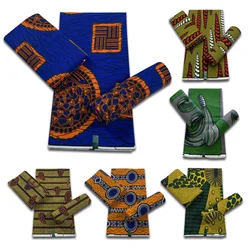 2024 New Fashion African Real Wax Fabric 100% Cotton Nigerian Ankara Fabric Block Prints Batik Dutch High Quality Women Sewing