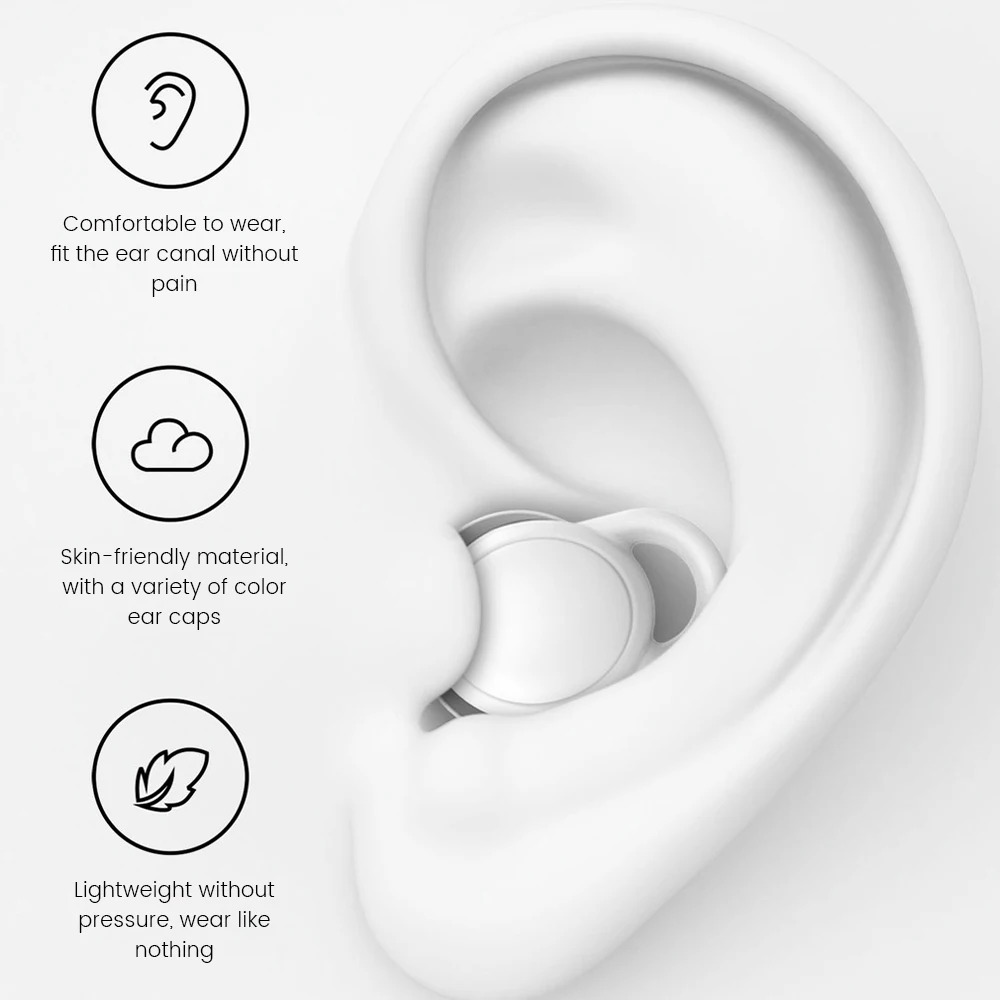 Soundproof Sleeping Ear Plugs Soft Silicone Anti-Noise Mute Earplugs Sleep Noise Reduction Protection Ear Plug Travel Sleep Aid