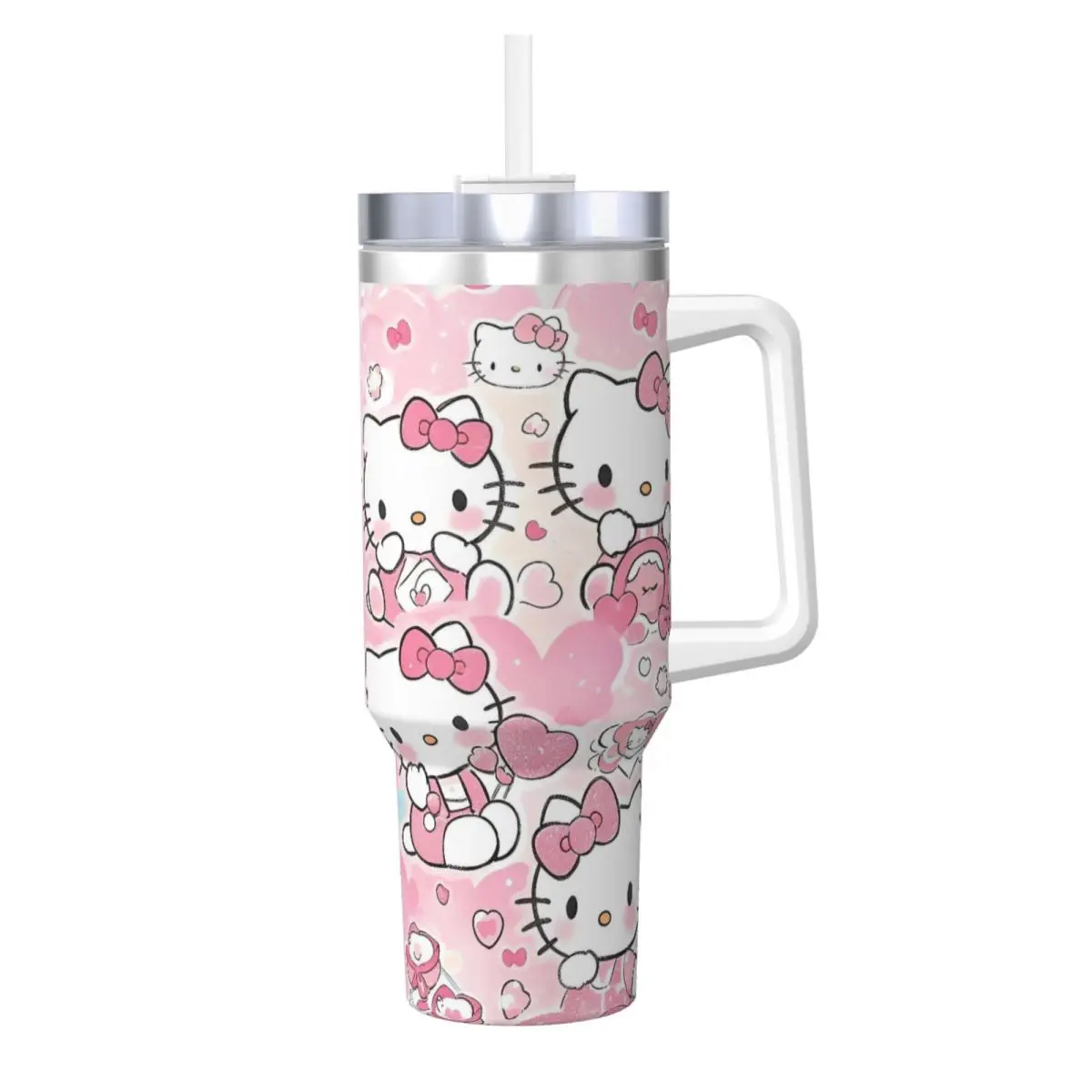 Stanley Hello Kitty Stainless Steel Tumbler Camping Mugs Cup Large Capacity