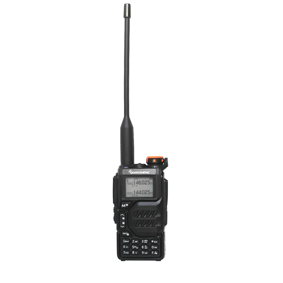 Quansheng-walkie-talkie UV-K5 de largo alcance, Radio bidireccional de doble banda, 5W, alta potencia, 1600mAh, portátil, 200 canales, Cable de