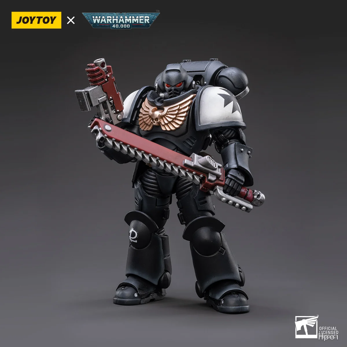 

В наличии JOYTOY Warhammer 40K Space Marines Black Templars Outriders Brother Valtus 1/18 Коллекционная фигурка-модель