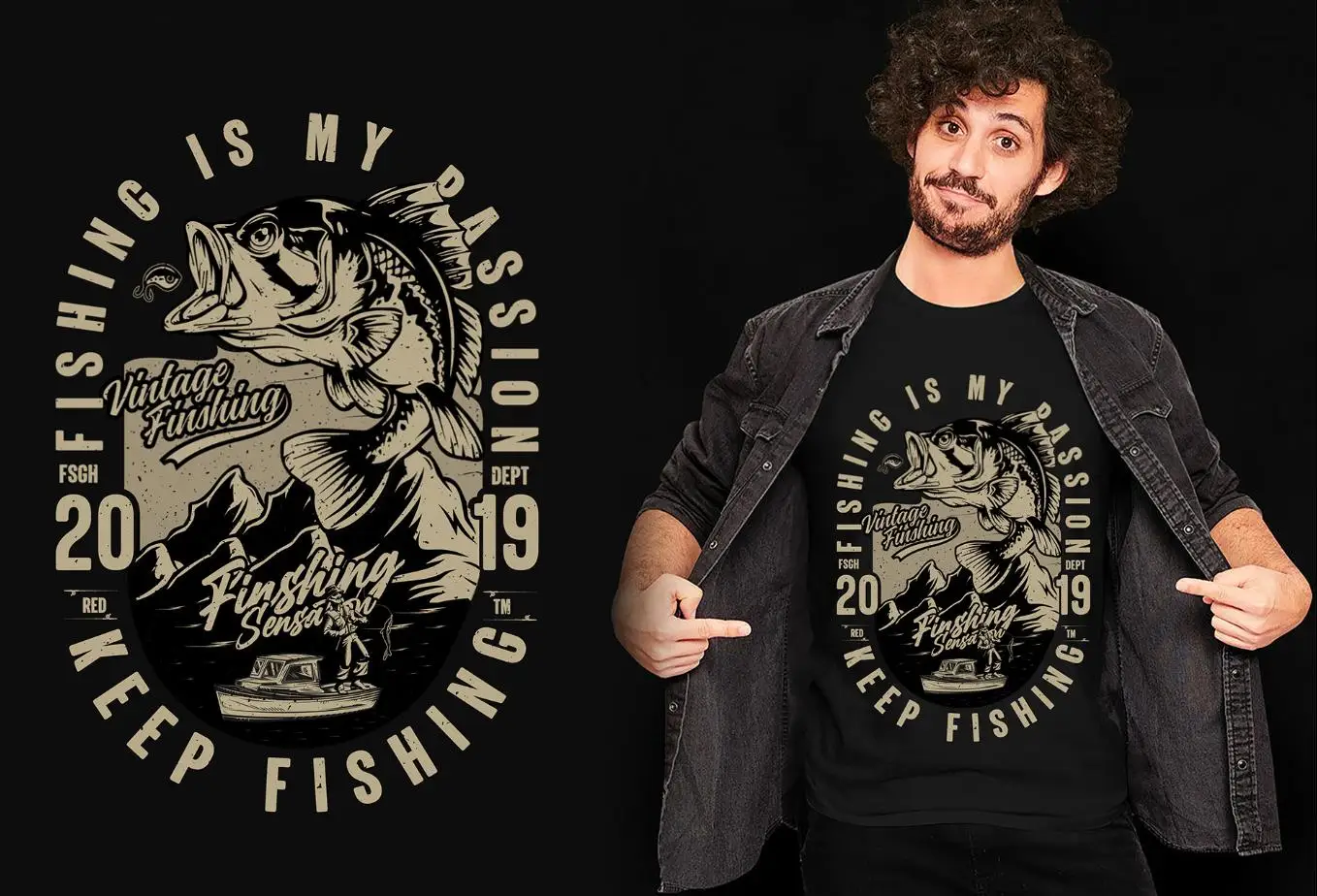 Fishing t-shirt designs