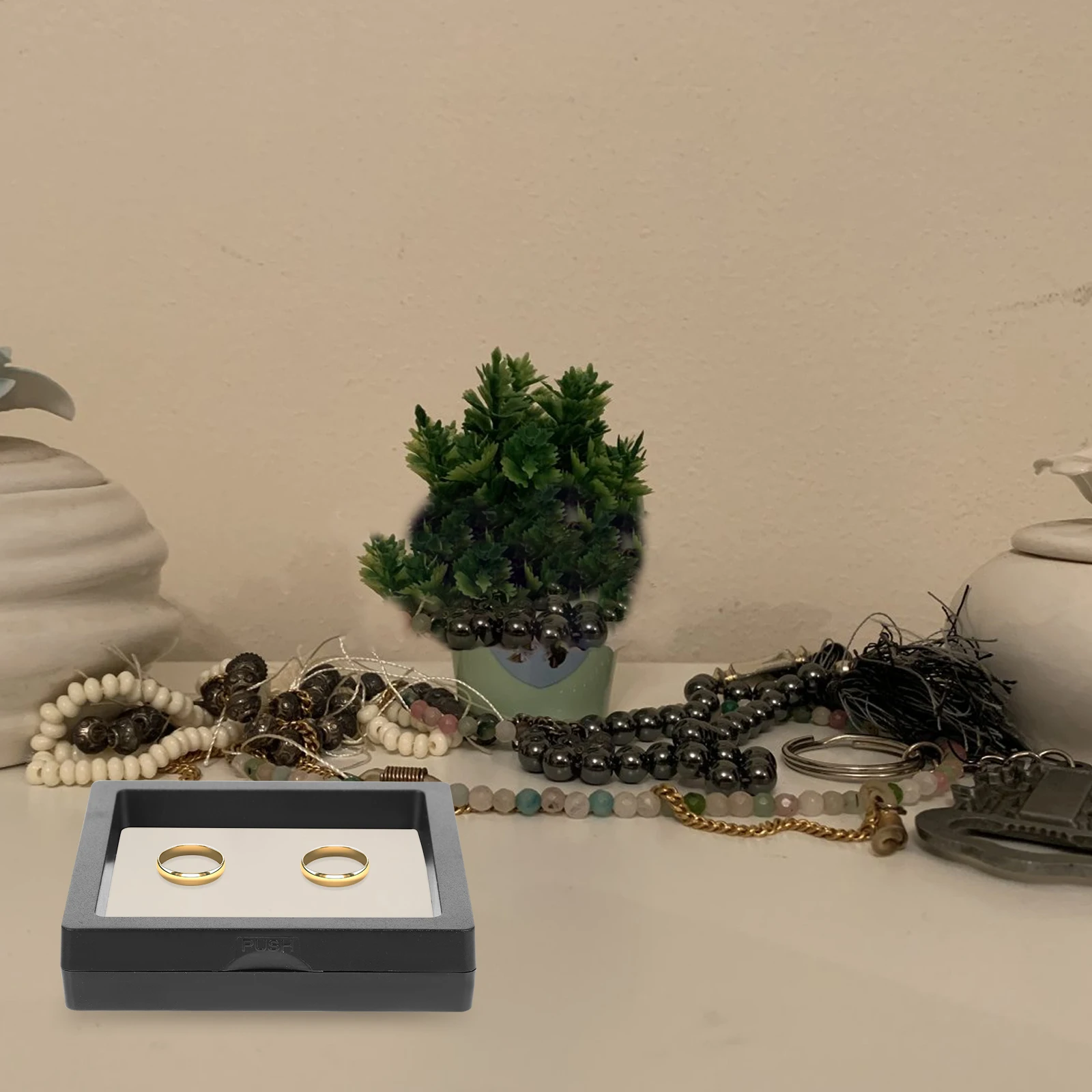 

12pcs Jewelry Display Frames Transparent 3D Floating Storage Boxes Waterproof Medal Coin Exhibiting Case Gemstone Holder Desktop