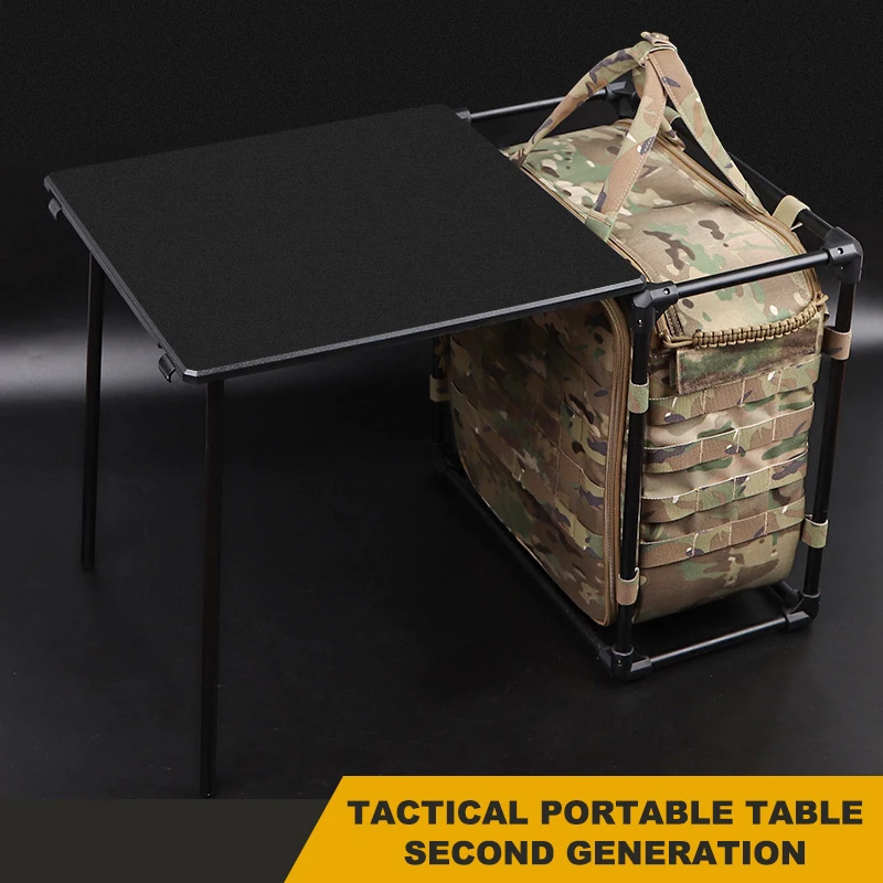 Easy Installation Metal Outdoor Camping Foldable Tactical Portable Table Camouflage Nylon Outdoor Camping