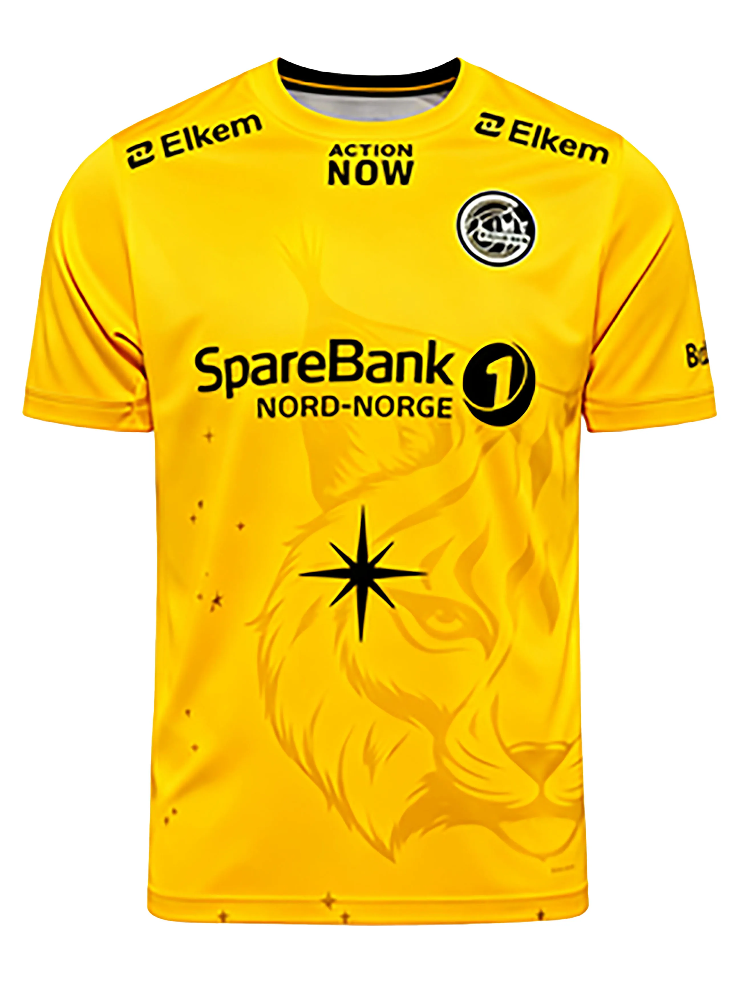 طقم منزلي Bodo/Glimt 2026 كبير الحجم للجنسين - جيرسي كرة قدم بأكمام قصيرة مع كريست مطبوع ثلاثي الأبعاد مثالي للملابس الرياضية غير الرسمية