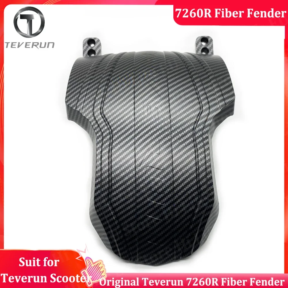 Original Teverun Fighter 7260R Carbon Fiber Pattern Fenders for 13inch Teverun 7260R Mudguard for Teverun 7260R Electric Scooter