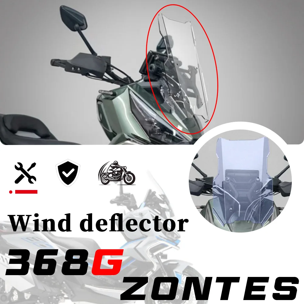 Straight Windshield Front Chest Guard Wind Deflector Modified Parts Fit ZONTES 368G