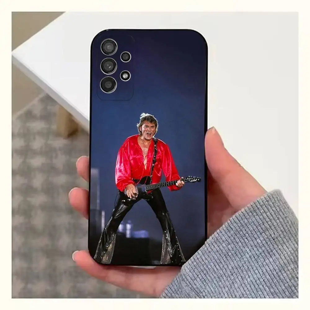 J-Johnny H-Hallyday Singer Phone Case For Samsung S25,S24,S23,S22,S20,S21,S10,Ultra,Plus,Lite,FE,Soft Silicone Black Cover - Image 4