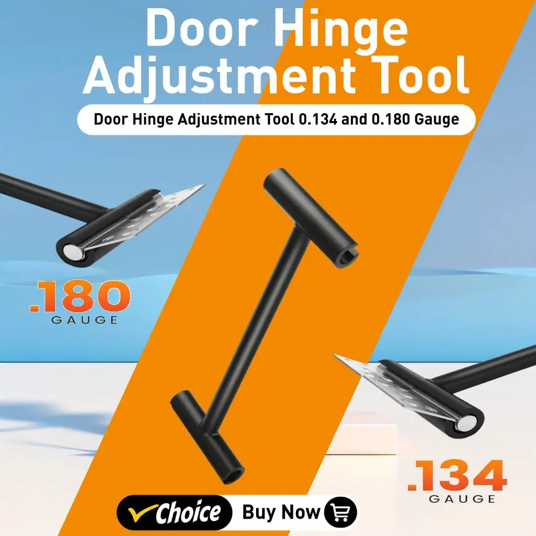 Door Hinge Adjustment Tool Wrench,Professional Gauge 0.134 and 0.180 Heavy Weight Door Hinge Bender for Personnel Residential