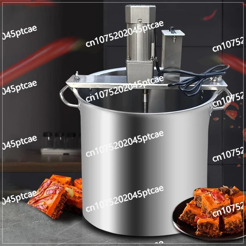 Automatic Small Hot Pot Bottom Material Mixer, Stir-fry Machine, Boil Jam Sauce Chili Sauce Fried Stuffing Frying Machine, 220V