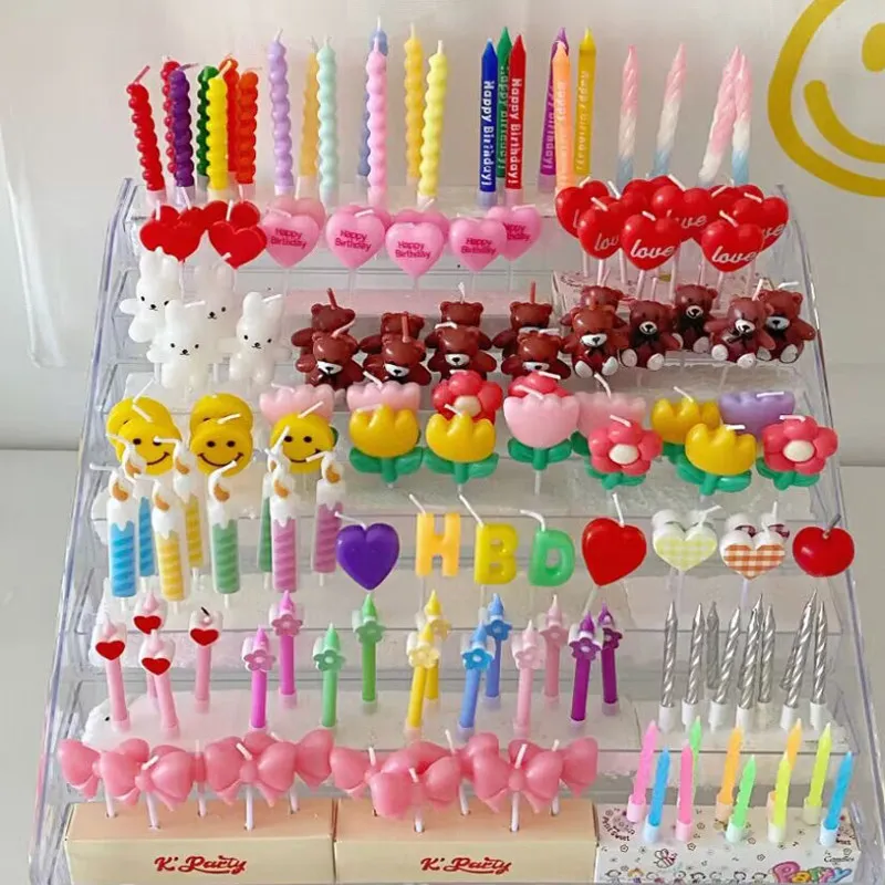 Instagram influencer cartoon birthday candles popular flower party
