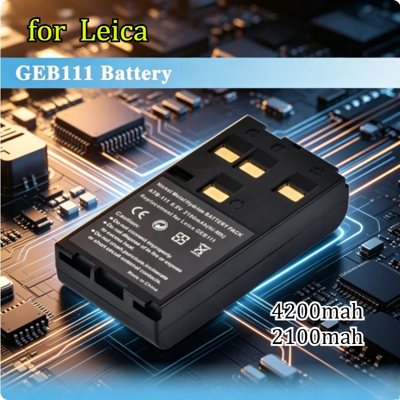 4200mah GEB111 ATB111 Battery Suitable for Leica GS50 DNA03 TC407 SR530 and Other Measuring Equipment Digital Batteries