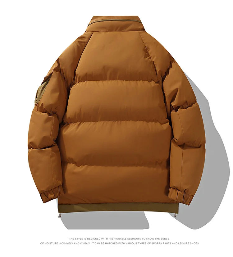 2026 winter casual down cotton jacket Men's short cotton coat trendy solid color thicken warm women's coat youth winter jacket