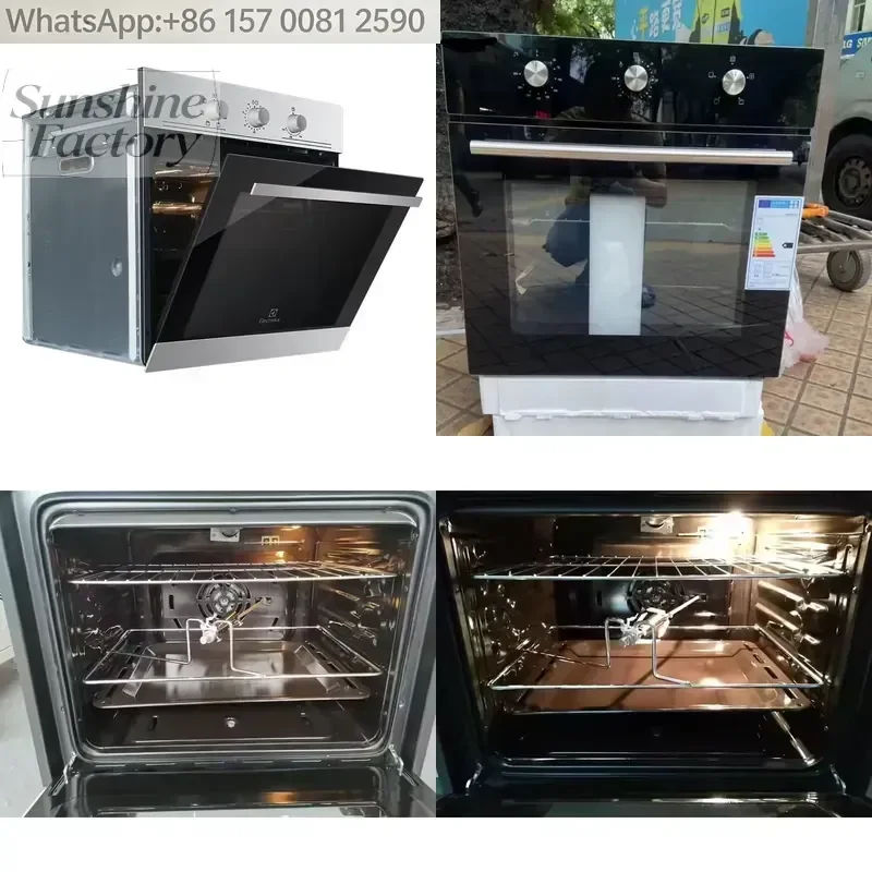 C 60L Built-in Electric Convection Oven Sensor / Baking Tray Single OEM Household Intelligence Oven Steamer Kitchen Machine