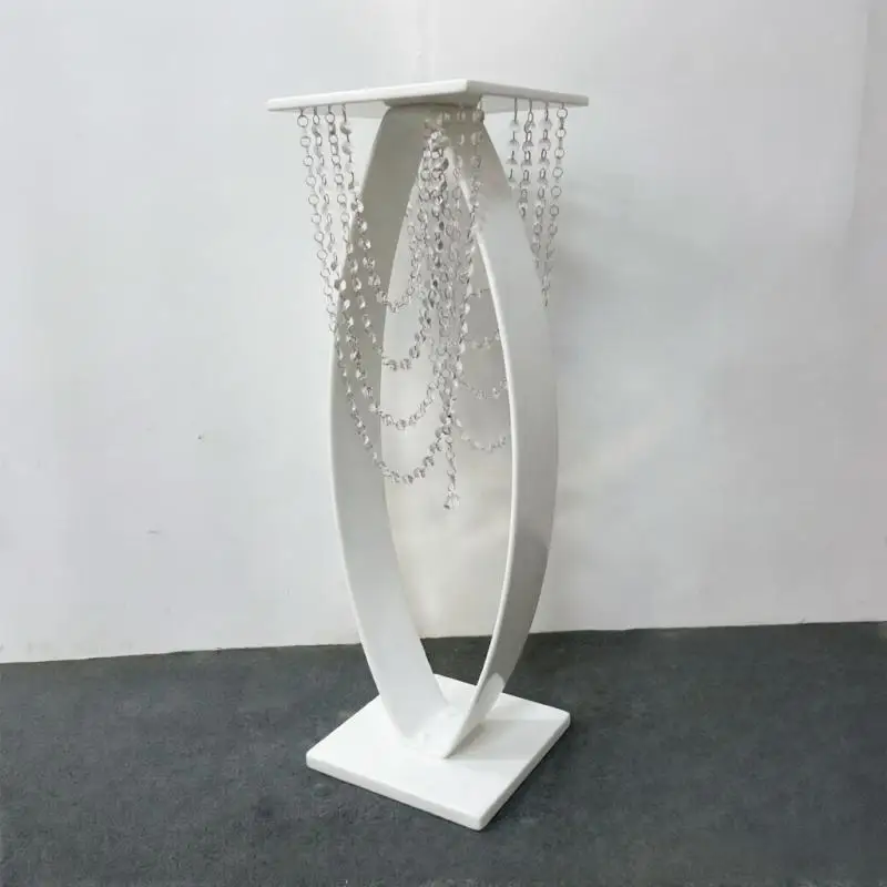 

4pcs Crytal Cake Cany Sweet Holder Metal Floral Rack Wedding Party Center Decoration Road Guide Flower Holder Event Supply