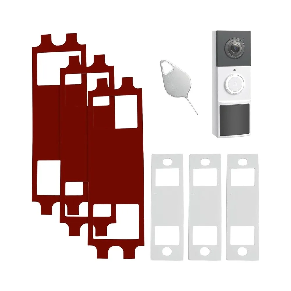 Doorbell Installation Accessories Set Featuring Sticky Mounts and Release Key for Tapo TD21 D210 D235 Compatibility