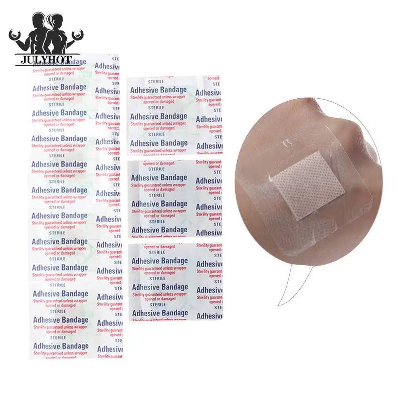 100pcs Waterproof Medical Patch Wound First Band Aid Kit Bandage Medical Adhesive Wound Patch Outdoor Sport Bandage