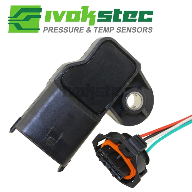 With Plug 3.5Bar MAP Sensor Turbo Boost Air Pressure Sensor For Fiat Mercedes Nissan VW 0281002456 0 281 002 456 0261230373