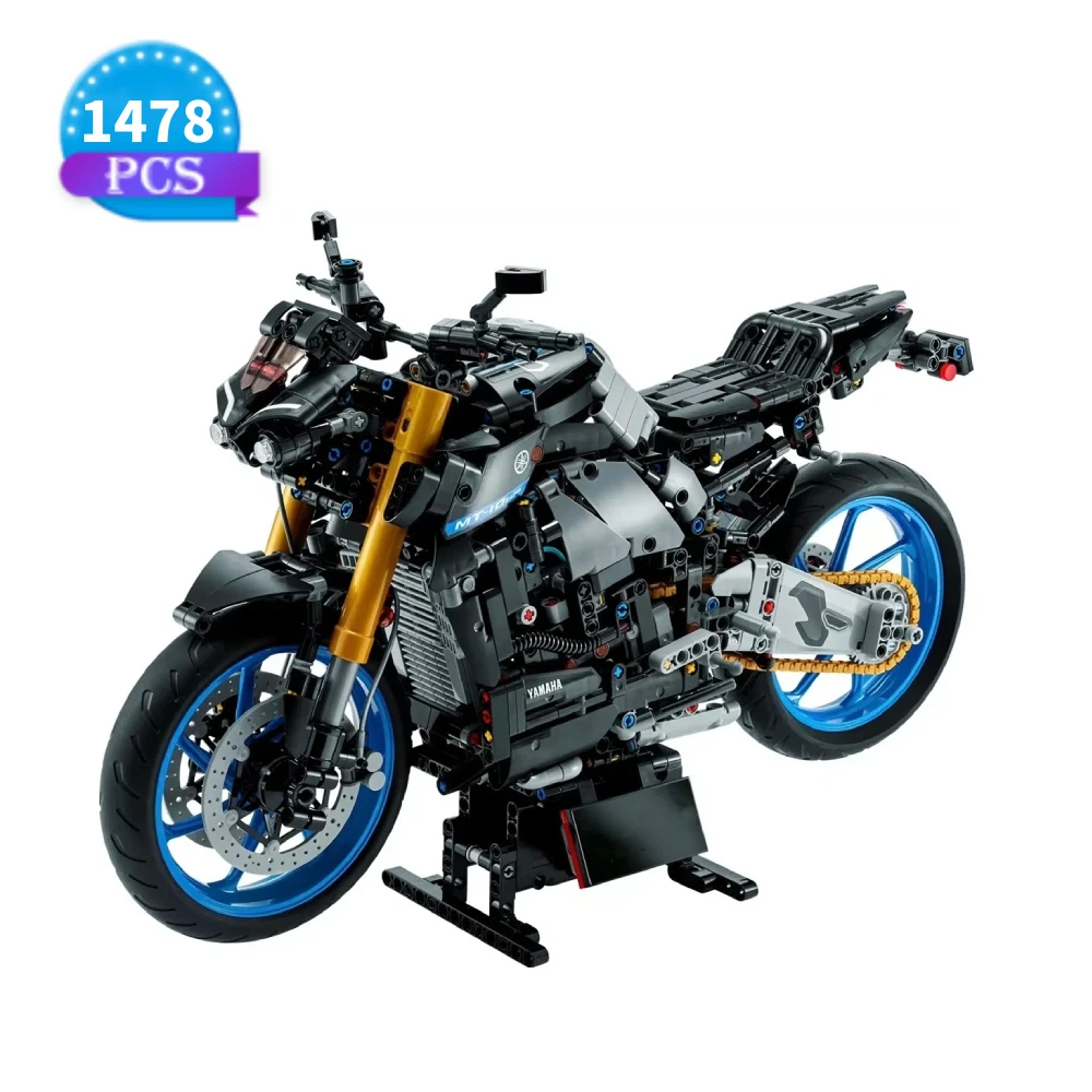 

2025 Technical Moc Famous Yammahhas MT-10 SP Motorcycle Building Blocks 1478PCS Model Racing Motorbike Bricks Toys for Kids Gift