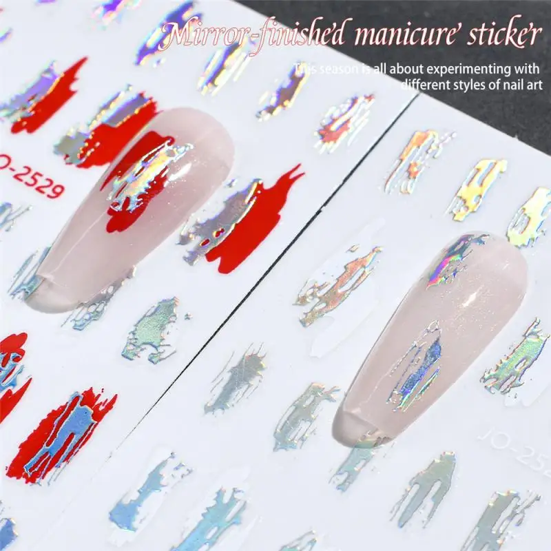 1~4PCS Irregular Nail Art Stickers Rich Styles Sufficient Quantity Fashionable Need Eye-catching Popular Manicure