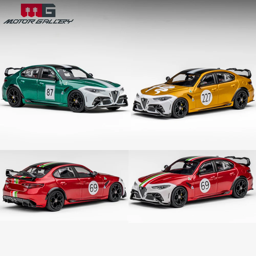 Vorverkauf MG 1/64 Romeo GTAm Diecast-Modellauto – Limitiertes Sammlerstück aus Legierung mit Rennsitzen & Überrollkäfig für erwachsene Hobbyisten zur Ausstellung