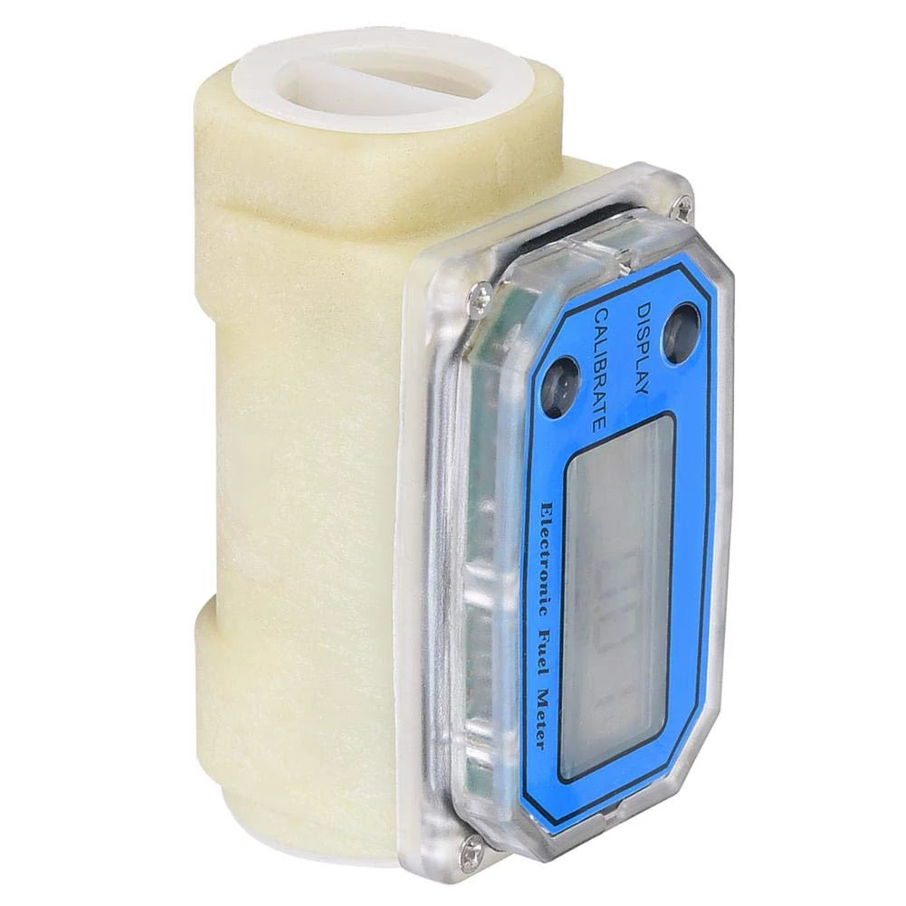 BABQ Mini Digital Turbine Flow Meter Fuel Flow Meter Turbine Flowmeter for Chemicals Water Sea Liquid Flowmeter