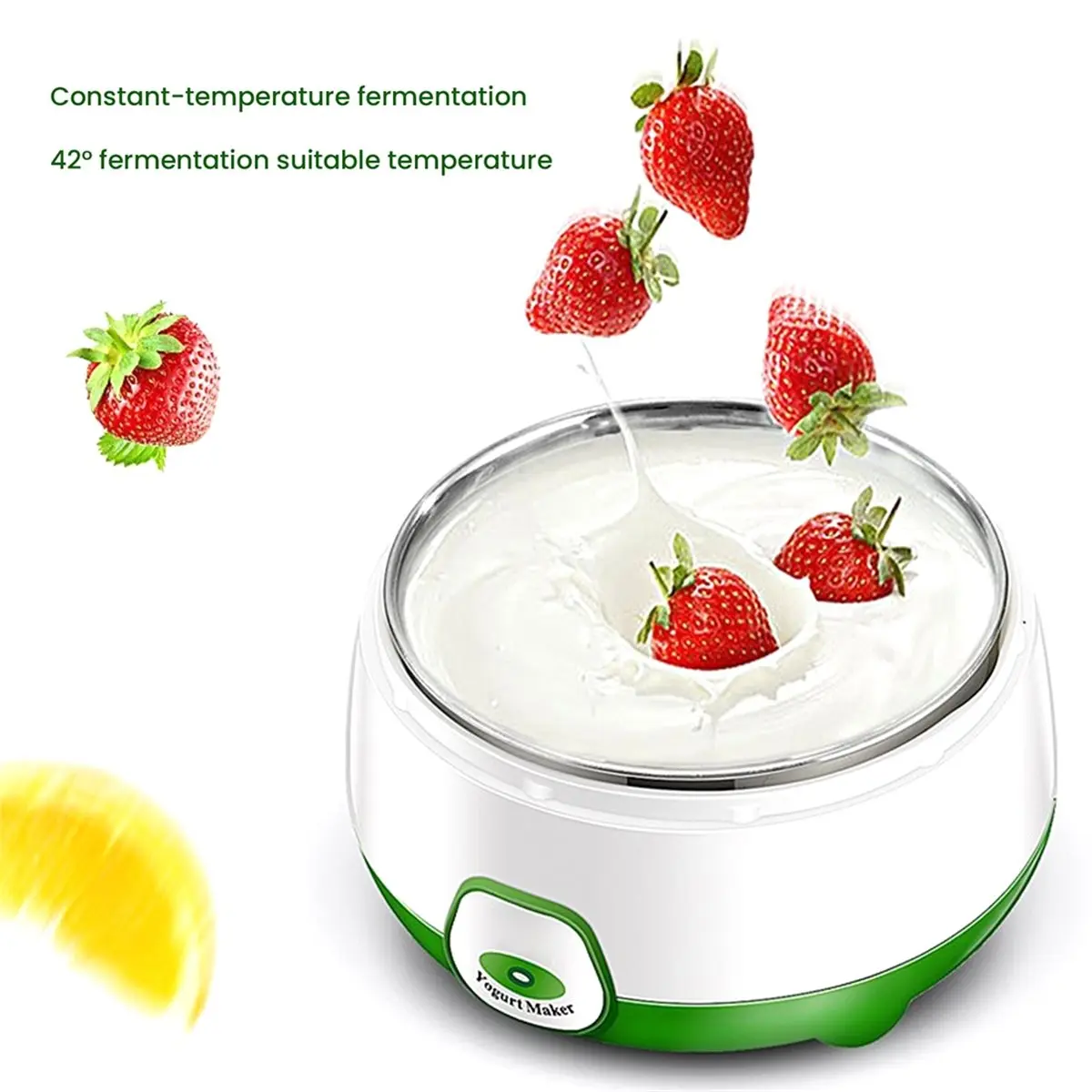 A56K 1L Electric Automatic Multifunctional 220V Rice Wine Maker DIY Yogurt and Natto Fermenting Machine EU Plug