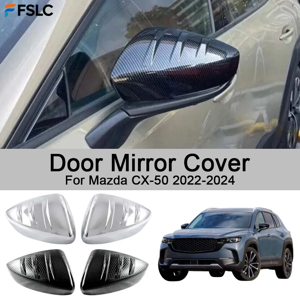 

Car Rearview Accessories Door Mirror Cover For Mazda CX-50 2022-2024 Car Decoration Stickers Upgrade Modify A Car