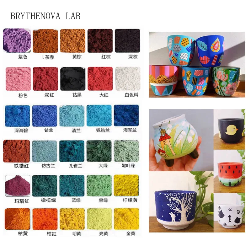 50g Ceramic Underglaze Pigment Hand-painted Glaze Environmental Pastels Protection Clay Raw Materials