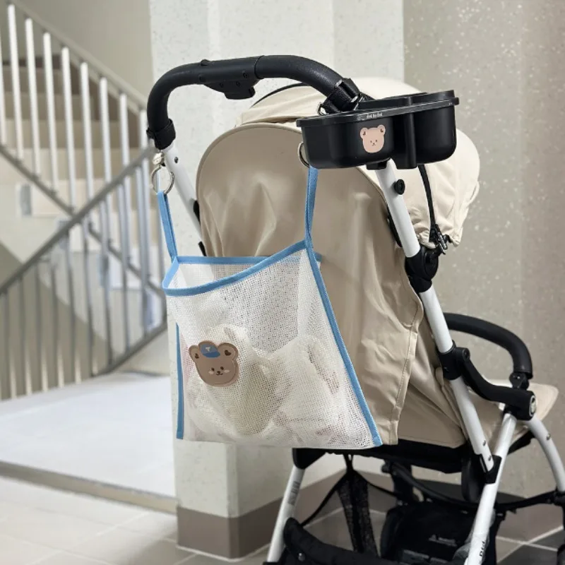 Ins Cartoon Baby Stroller Toy Diaper Diaper Storage Hanging Bag Car Sundries Storage Bag Cart Hanging Bag Baby Supplies Bag