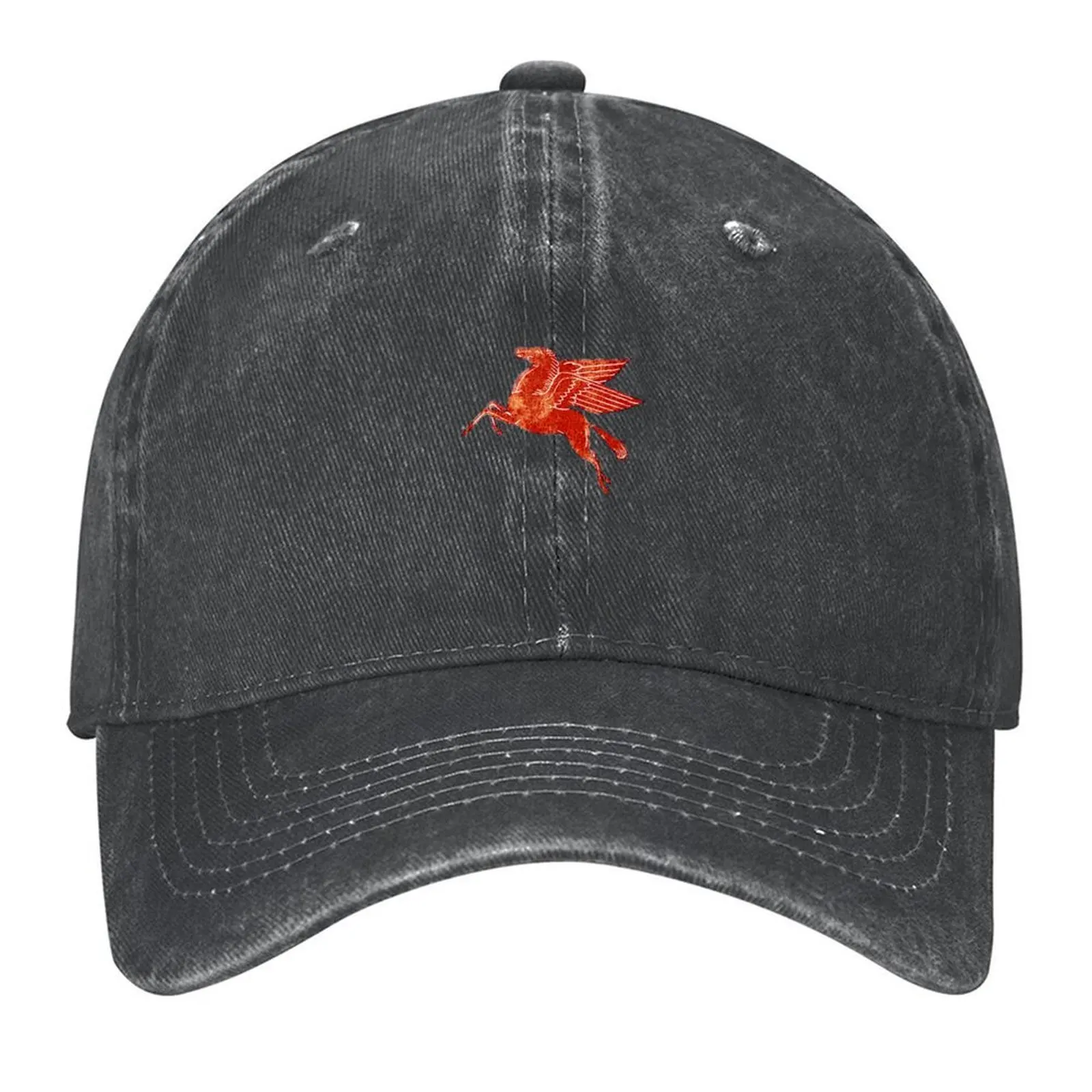 

Mobil Oil T-ShirtMobil Pegasus Flying Horse T-Shirt_by Midcenturydave_ Baseball Cap summer hat Streetwear Men's Baseball Women's