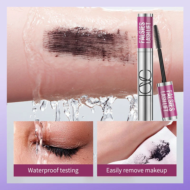 Mascara anti-transpiration, mascara allongeant, optique mince, longue tenue, cosmétiques pour les yeux, sans bavures