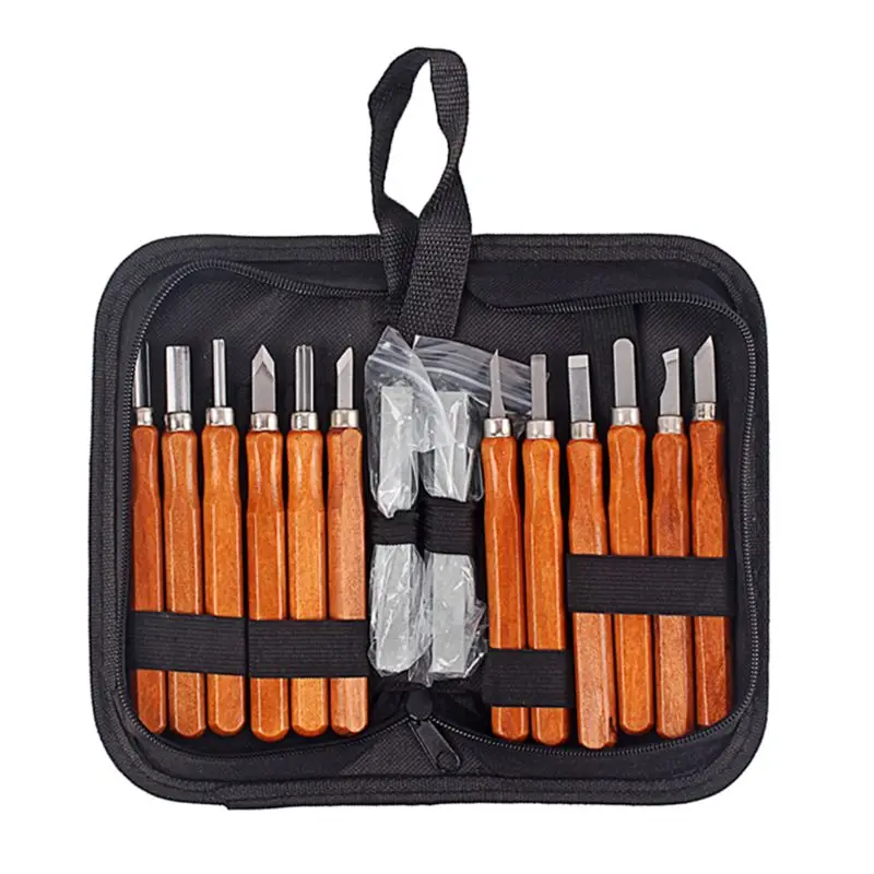 14 Pcs/Set Professional Manual Carving Hand Tool Set Carpenters Woodworking DIY Accessories DropShipping