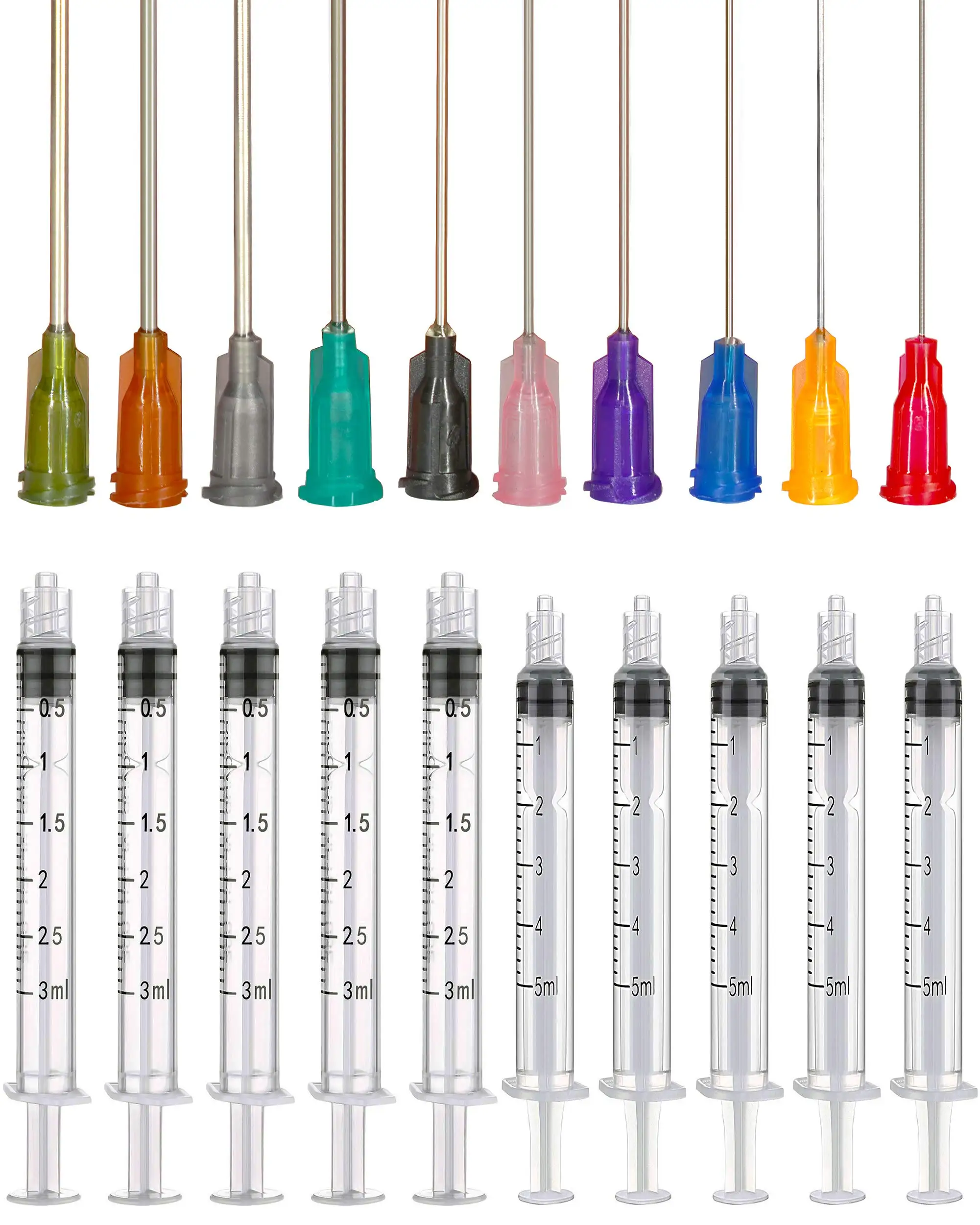 Applications of Glue Set, 3ml 5ml Syringes and Blunt Tip Needles(14 15 16 18 19 20 21 22 23 25 Ga), for Liquid Measuring
