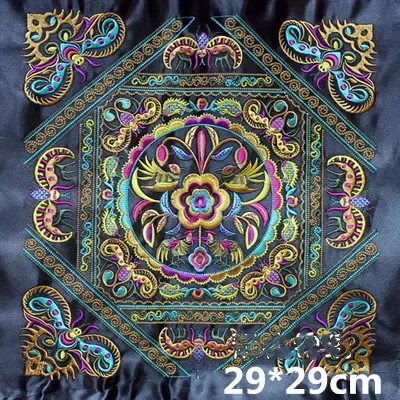 1Pcs Colorful Boutique Cross Stitch Embroidery Accessories Applique Ethnic Embroidery Flower Sewing Patches