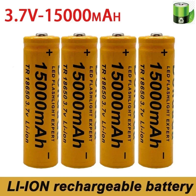 

Bestselling 100% capacity 15000mAh 3.7V 18650 lithium-ion battery rechargeable 18650 for LED flashlights