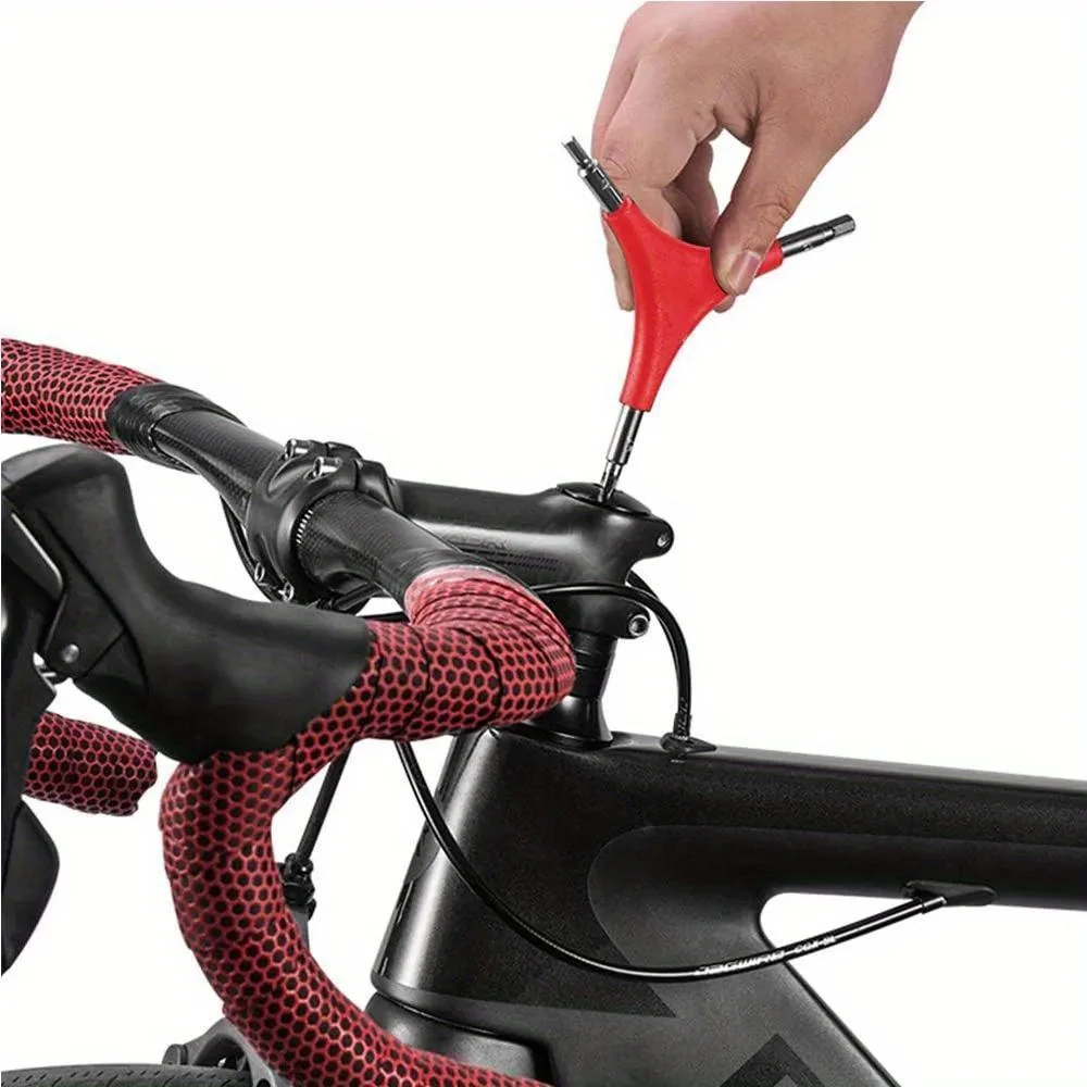 1PC Outdoor camping bike maintenance tool Mountain bike maintenance tool Practical three-pronged hex wrench socket repair tool