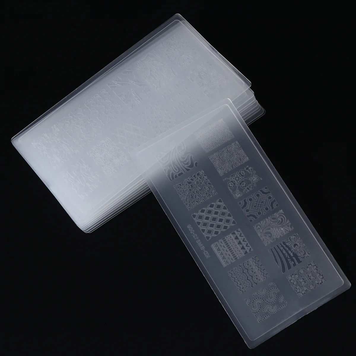 10 stücke Nagel Stempel Platte Diy Spitze Design Hochglanz Finish Für Professionelle Maniküre Kunst Dekoration Zu Hause Party Nail art