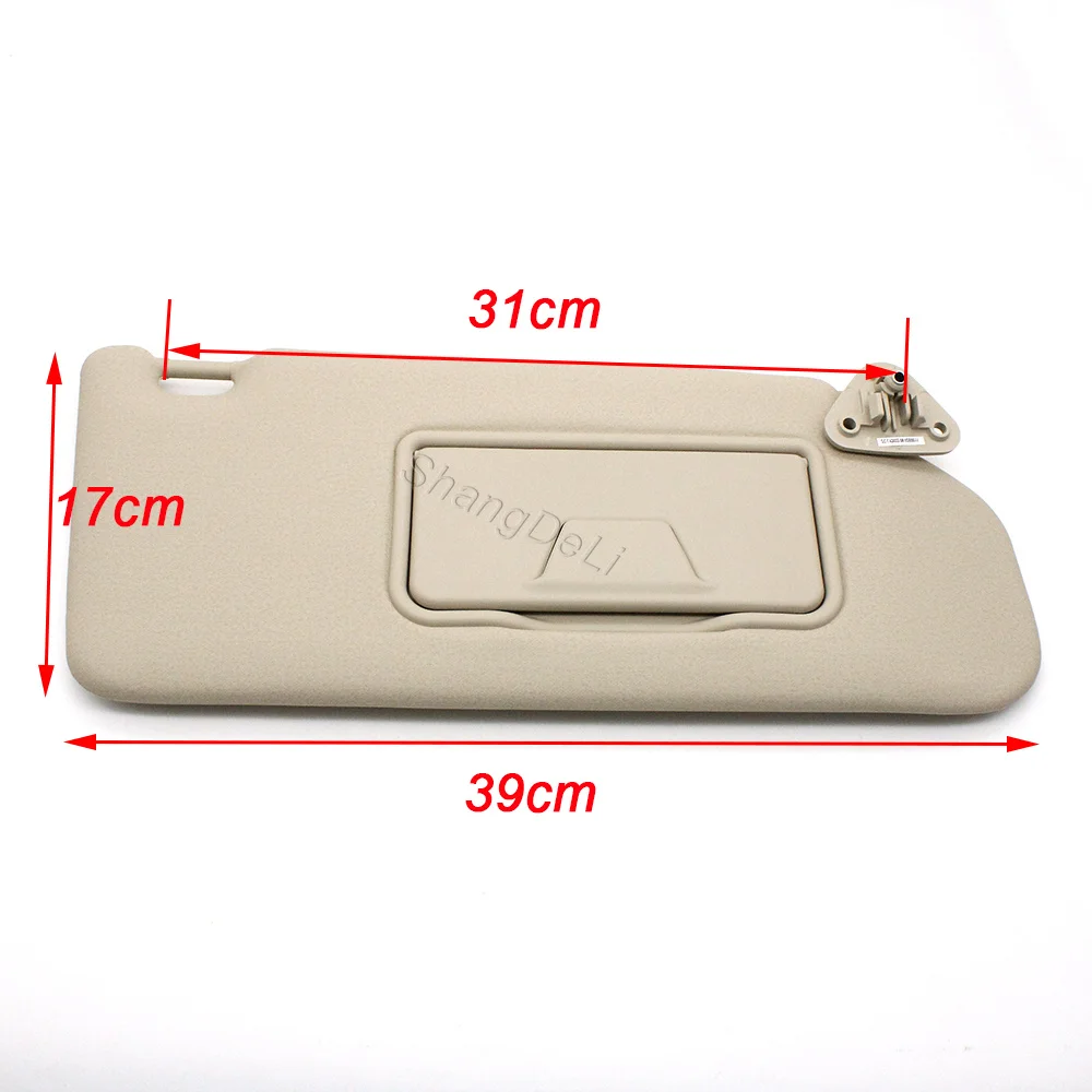 1Pc For Mitsubishi Outlander Car Interior Sun Visor With Vanity Mirror