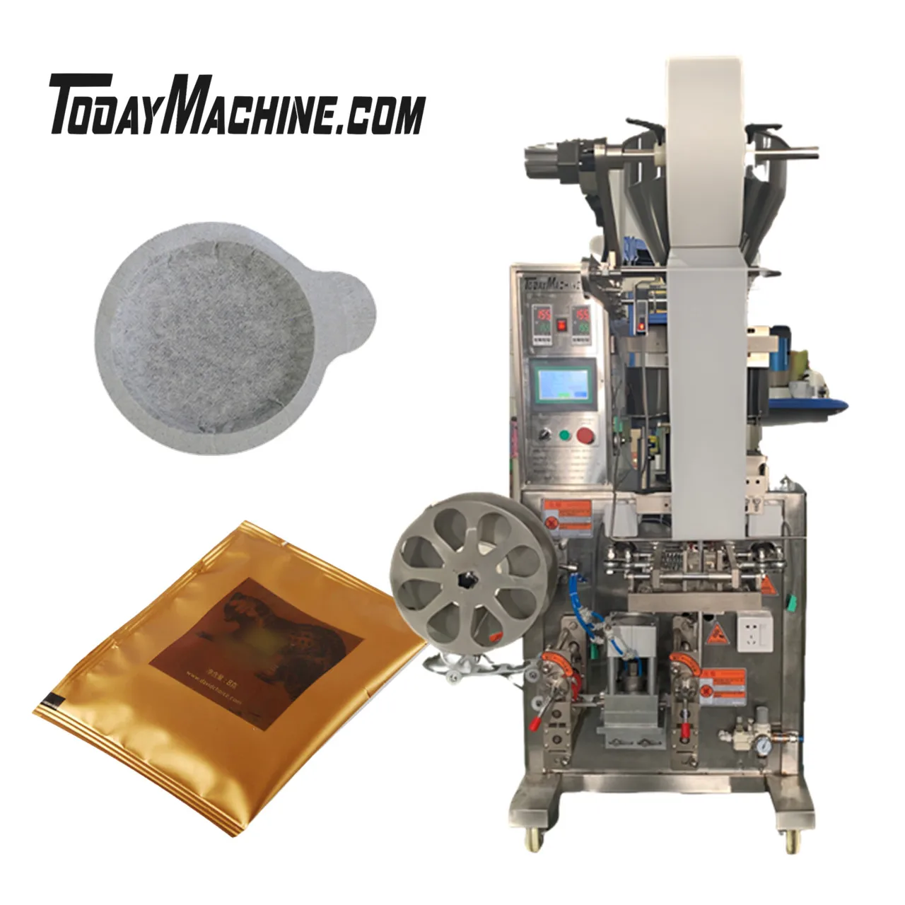 Automatic Small Round Shape Filter Sachets Tea Coffee Pod Packaging Machine