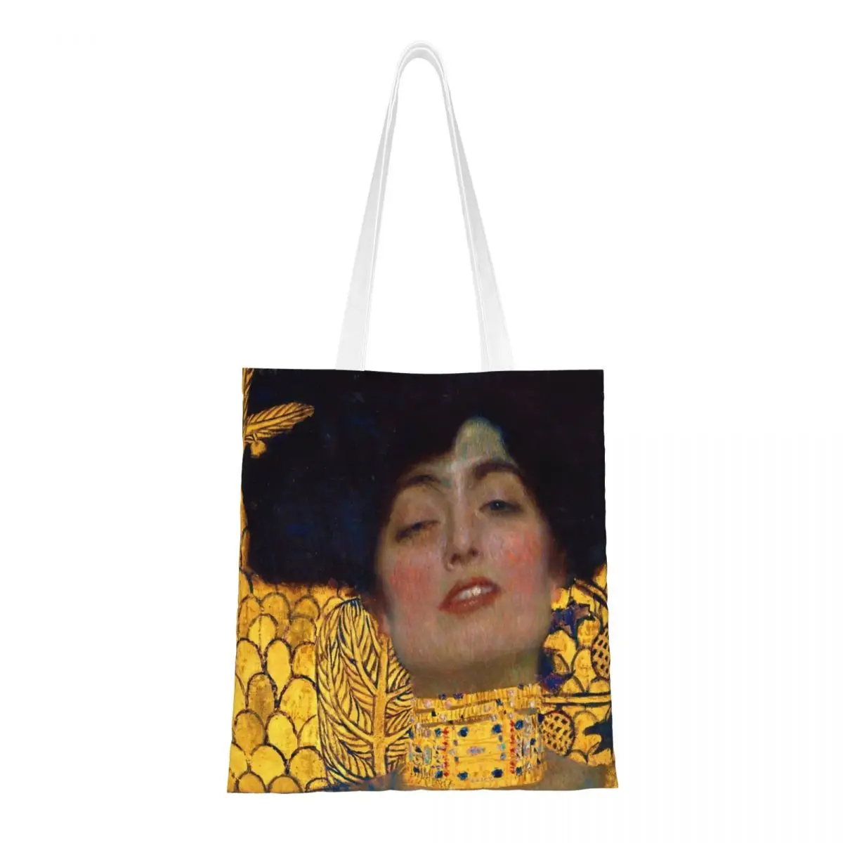 Сумка-тоут из парусины Gustav Klimt Judith 1901, сумки для покупок в эстетическом уникальном дизайне для женщин и мужчин