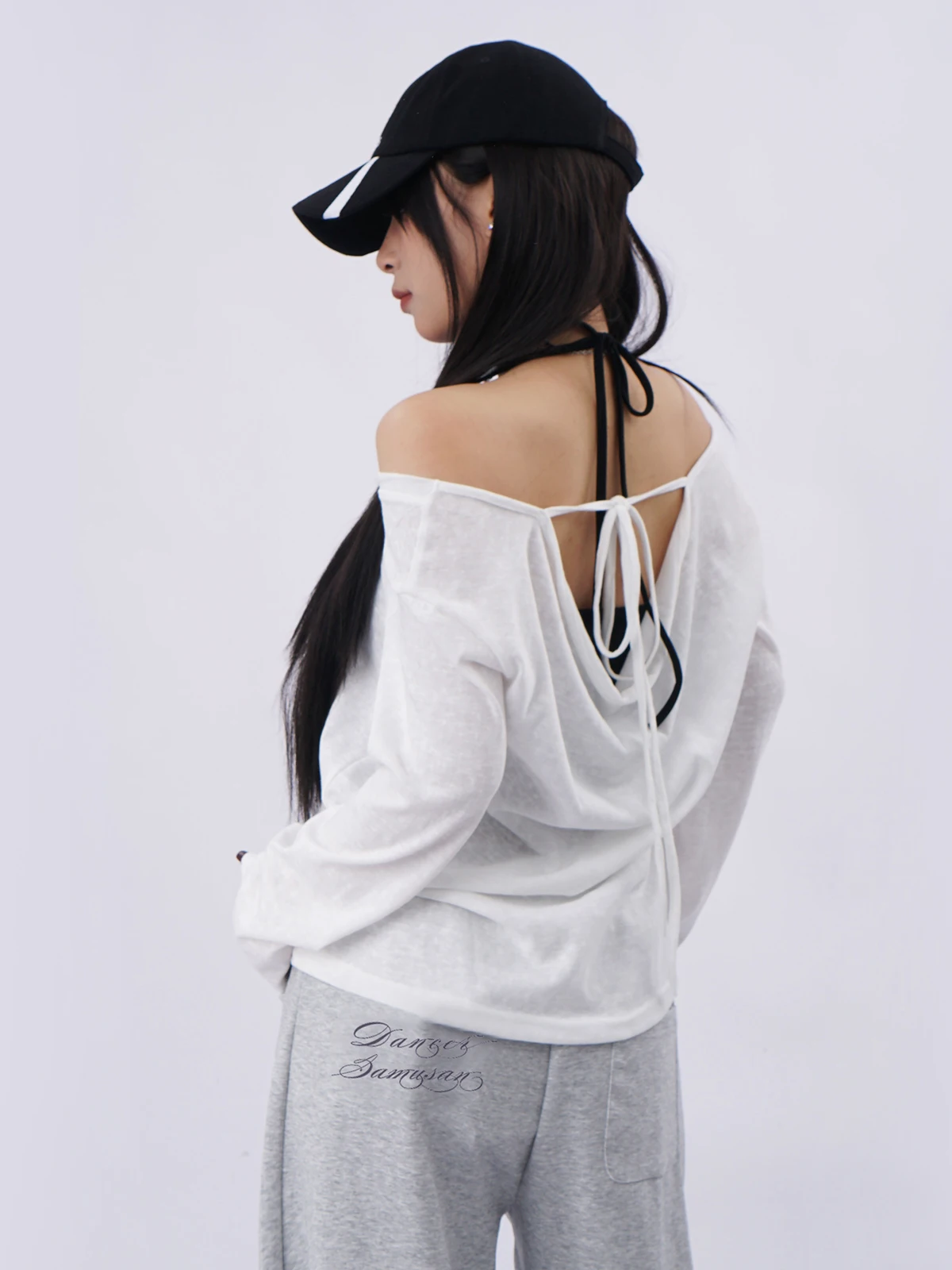

Женский топ с длинным рукавом, свободного кроя, с эффектом тай-дай, сексуальный дизайн, для танцев, с защитой от солнца, в стиле Lazy Fashion