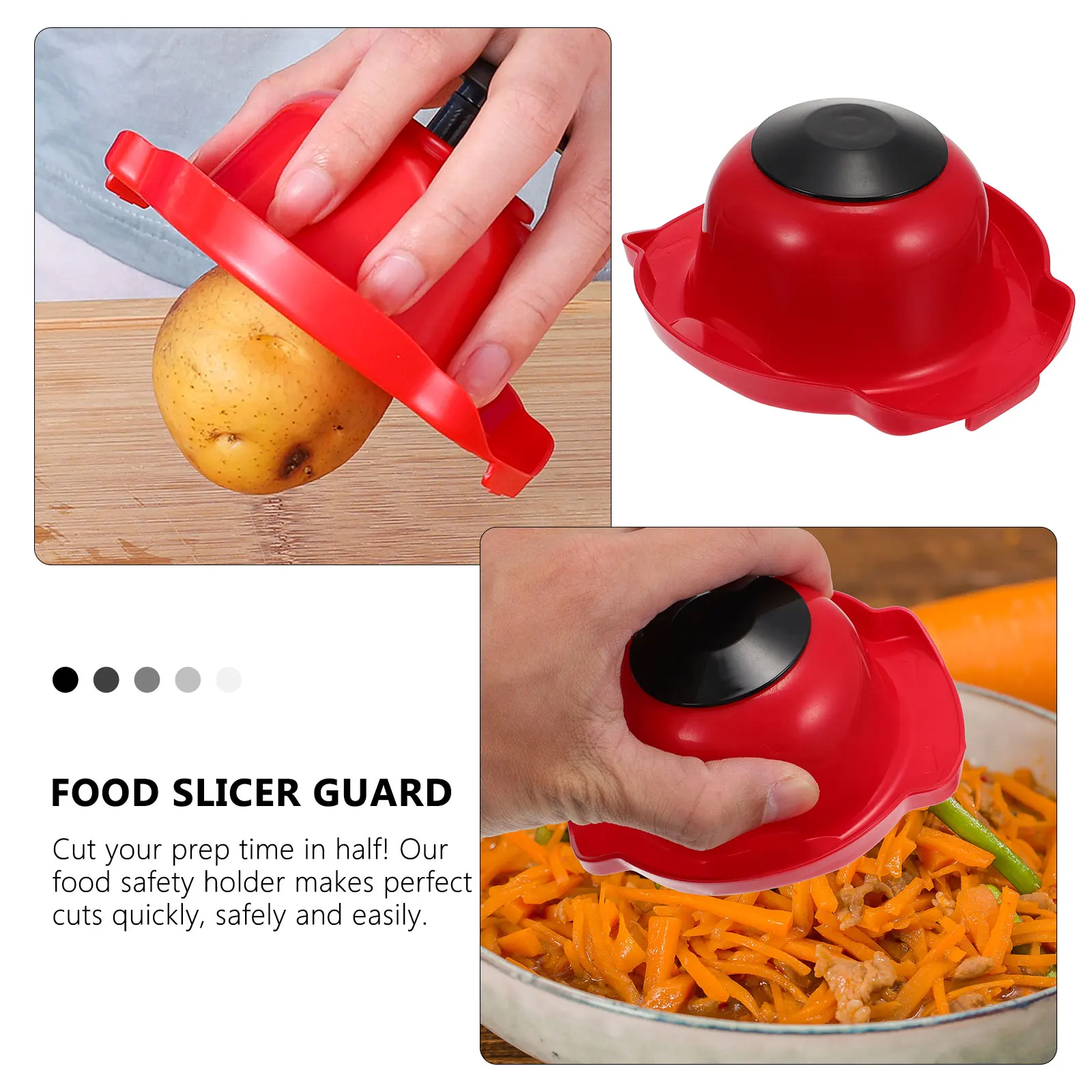 

Premium Vegetable Cutter Hand Guard Food Safety Holder Slicer Finger Protector Grater Bracket Wear-Resistant for Fruits
