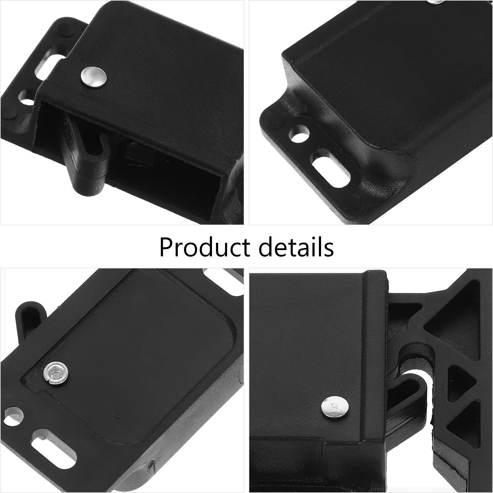 

1Set Side Mount Door Latch for Rv Cabinet Drawer Catch Camper Bathroom Kitchen ABS Material Push to Open Rv Cabinet Latch