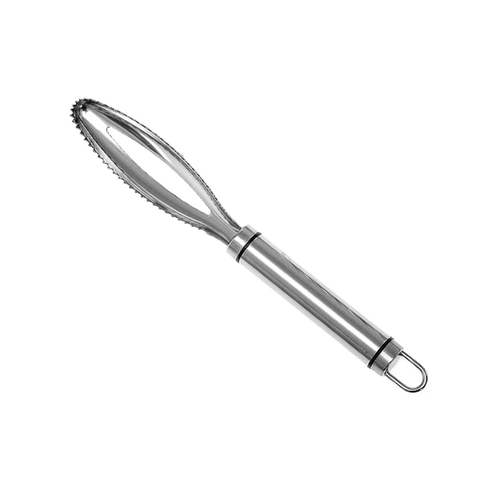 

2Pcs Remover Stainless Steel H Scraper Skinner Gadget Kitchen Seafood Tool Smooth Efficient