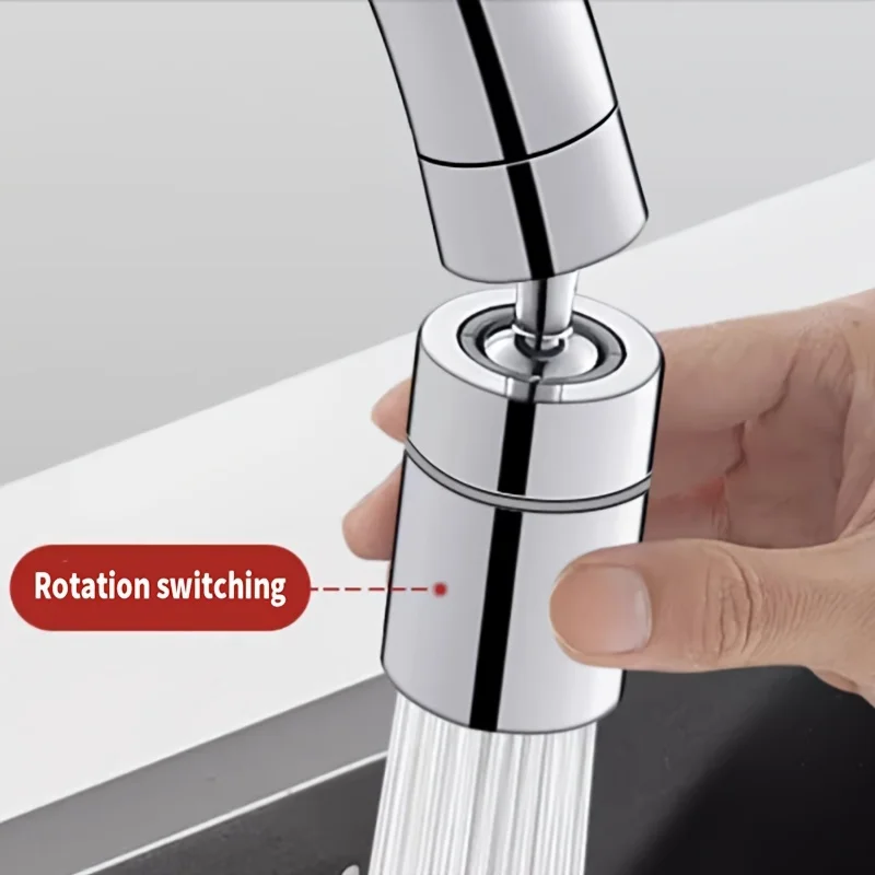 1PCS 360 Degree Rotatable Dual Mode Anti Splash Faucet Aerator with Extender for Kitchen Bathroom Sink