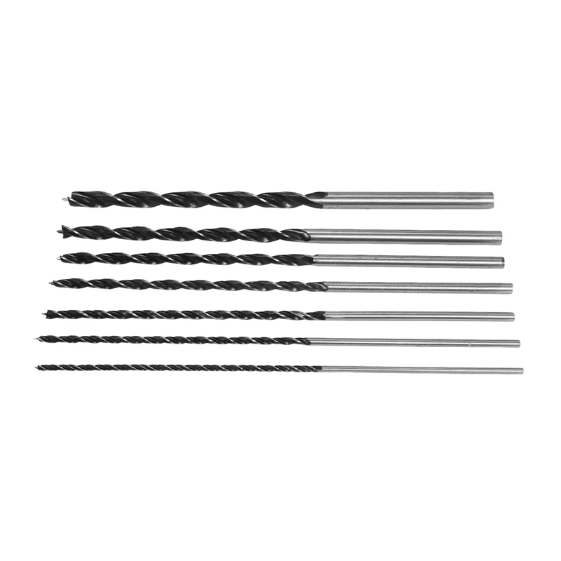 

J1UL1N 7Pcs Extra Long Wood Drill Bit Set 12 Inch 300Mm Drill Bits DIY Woodworking Tool Spiral Drill Extra Long Drill