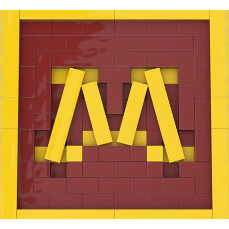 135pcs MOC Gear Houseware University Minnesota Coaster Model Building Blocks Architecture Toy Kids Christmas Gift Brick