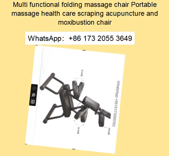 Multi functional folding massage chair Portable massage health care scraping acupuncture and moxibustion chair